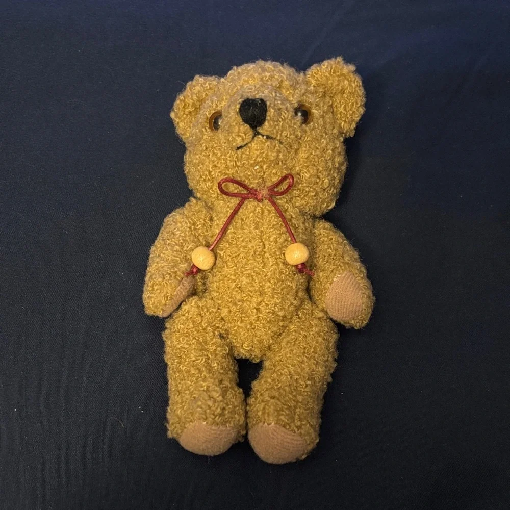 Vintage Collectible Adorable small tan Teddy Bear with moveable limbs. - Picture 7 of 14